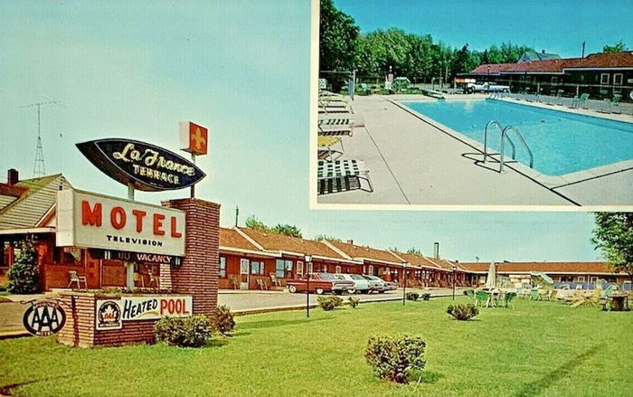 LaFrance Terrace Motel (Freedom Inn) - Old Post Card